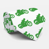 Motorbikerの緑の印 ネクタイ (ロール)