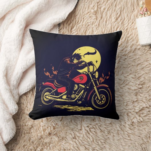 Motorbiker cushion design クッション (ブランケット)