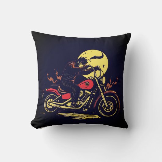 Motorbiker cushion design クッション (正面)