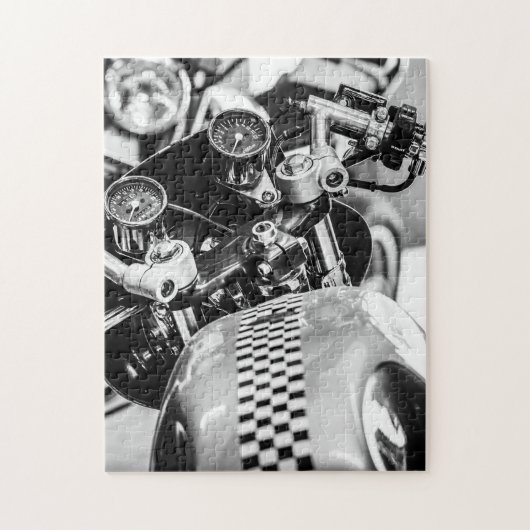 Motorbikes Motorcycles Biker Rider Motorbike ジグソーパズル (縦)