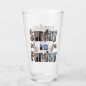 Motorbikes Sunday Is Funday, Beer Glass タンブラーグラス (裏面)