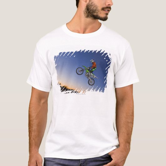 Motorcrossのライダー Tシャツ (正面)