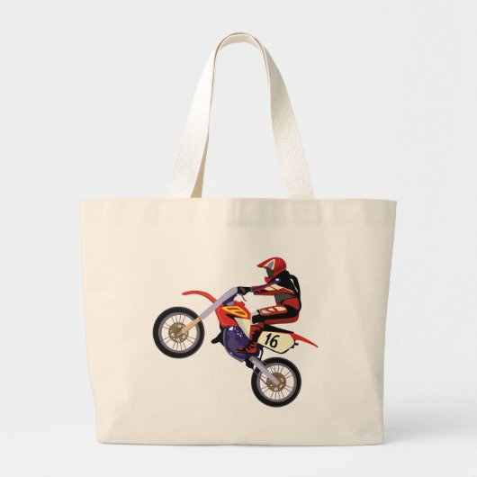 Motorcross ラージトートバッグ (正面)