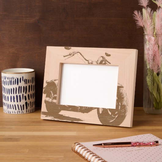 Motorcycle レーザー彫刻フレーム (左)