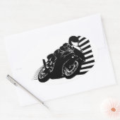 Motorcycle 楕円形シール (封筒)