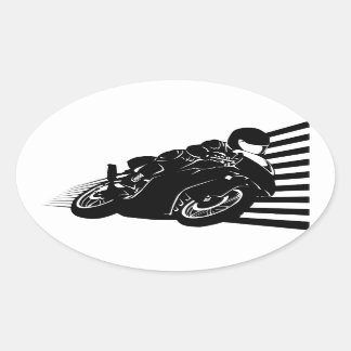 Motorcycle 楕円形シール