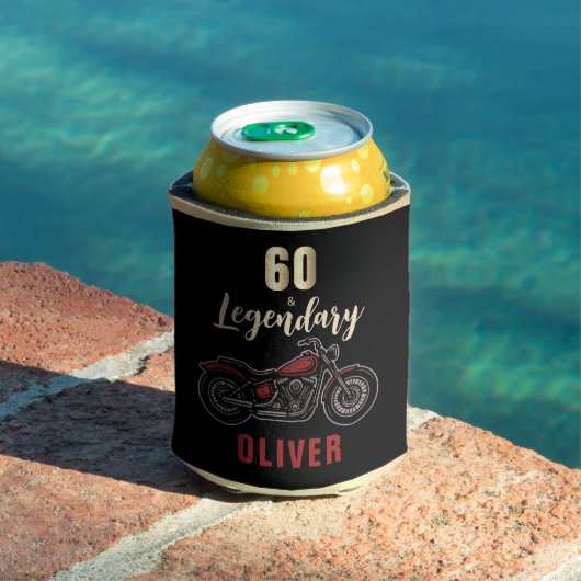 Motorcycle 60th & Legendary Birthday Biker Party 缶クーラー (インサイチュ プール)