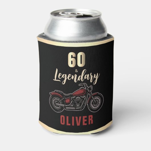 Motorcycle 60th & Legendary Birthday Biker Party 缶クーラー (缶裏面)