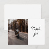 Motorcycle Biker Event Volunteer Thank You サンキューカード (正面/裏面)