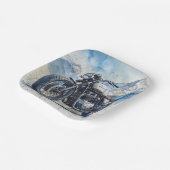 MOTORCYCLE Birthday or Shower  ペーパープレート (傾斜あり)