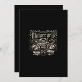 motorcycle born to ride 招待状 (正面/裏面)