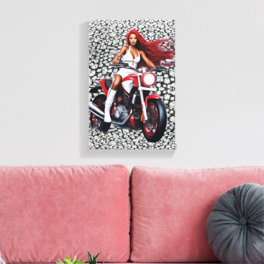 Motorcycle Canvas Print キャンバスプリント (インサイチュ (リビング))
