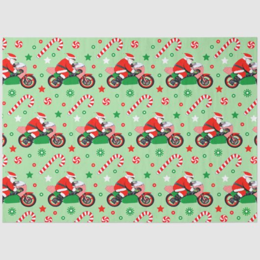 Motorcycle Christmas Holiday Gift 薄葉紙 (正面)