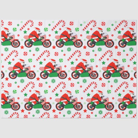 Motorcycle Christmas Holiday Gift 薄葉紙 (正面)