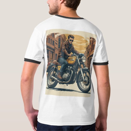 motorcycle design tシャツ (裏面)