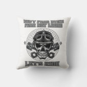 Motorcycle Design T-shirts クッション (裏面)