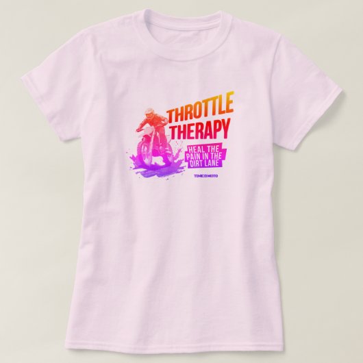 Motorcycle Dirt Bike | Therapy | Women's T-Shirt Tシャツ (デザイン正面)