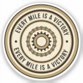 Motorcycle Distance Achievement Style シール (正面)