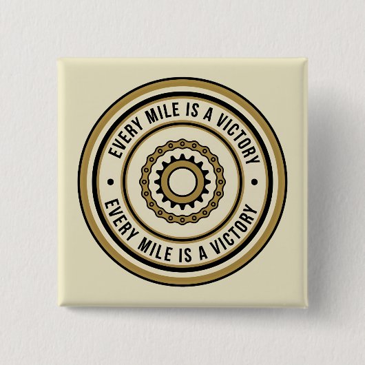 Motorcycle Distance Achievement Style 缶バッジ (正面)