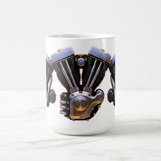 Motorcycle Engine Coffee コーヒーマグカップ (中央)