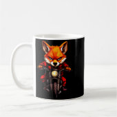 Motorcycle Foxes  コーヒーマグカップ (左)