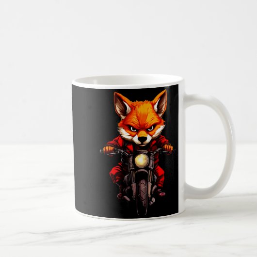 Motorcycle Foxes  コーヒーマグカップ (右)