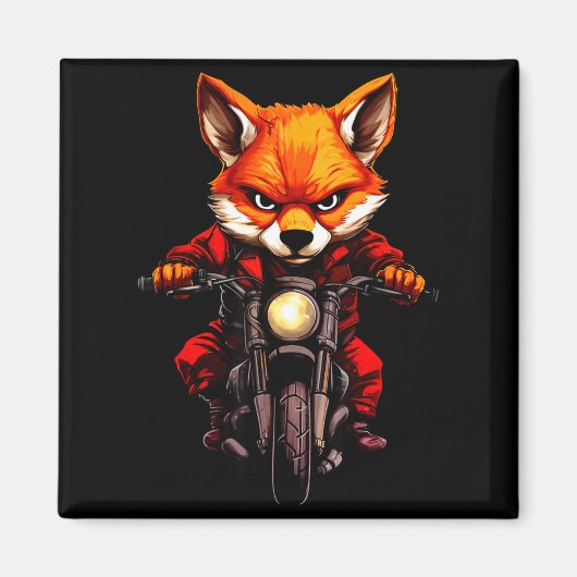 Motorcycle Foxes  マグネット (正面)
