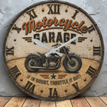 Motorcycle Garage Vintage Biker Garage Decor 