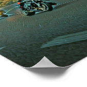 Motorcycle gift ポスター (角)