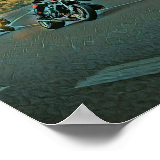 Motorcycle gift ポスター (角)