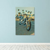 Motorcycle gifts キャンバスプリント (インサイチュ (ウッドフロア))