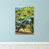 Motorcycle gifts キャンバスプリント (インサイチュ (ウッドフロア))