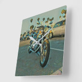 Motorcycle gifts スクエア壁時計 (傾斜)