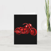 Motorcycle Heart Biker Valentines Day Rider Couple カード (正面)
