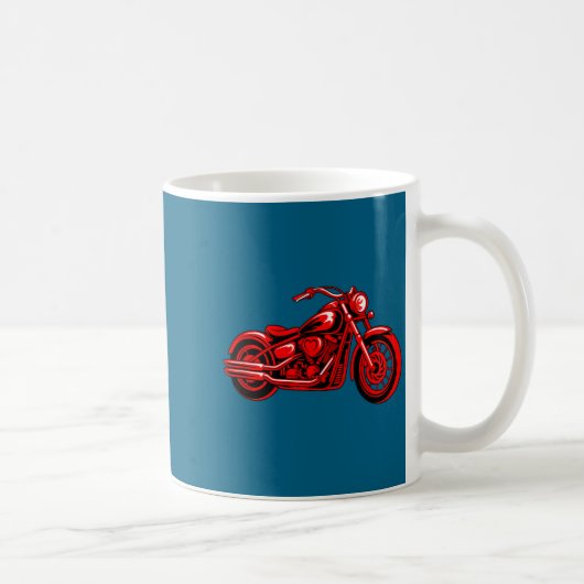 Motorcycle Heart Biker Valentines Day Rider Couple コーヒーマグカップ (右)