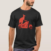 Motorcycle Kangaroo   Wildlife Animal Australia Tシャツ (正面)