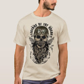 Motorcycle legends of the road ride hard never die tシャツ (正面)