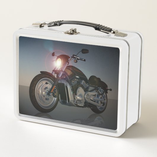 Motorcycle Lunchbox  メタルランチボックス (正面)