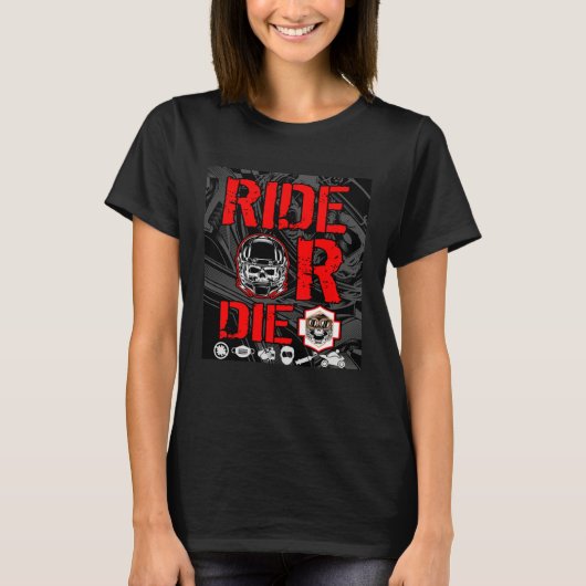 Motorcycle Men Plus Size Womens Summer Tシャツ (正面)