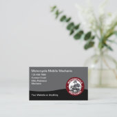 Motorcycle Mobile Mechanic Business Card 名刺 (スタンド正面)