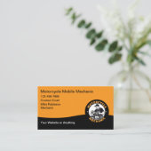 Motorcycle Mobile Mechanic Business Card 名刺 (スタンド正面)