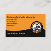 Motorcycle Mobile Mechanic Business Card 名刺 (正面)