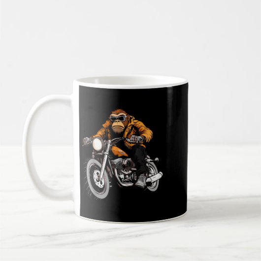 Motorcycle Monkeys  コーヒーマグカップ (左)