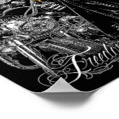 Motorcycle Motor Cycle Motorcycle Mechanic Hallowe ポスター (角)