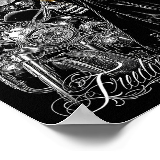 Motorcycle Motor Cycle Motorcycle Mechanic Hallowe ポスター (角)