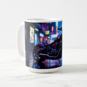 Motorcycle Night City  コーヒーマグカップ (正面左)