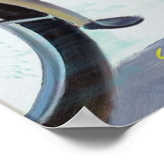 Motorcycle Pin Up ポスター (角)