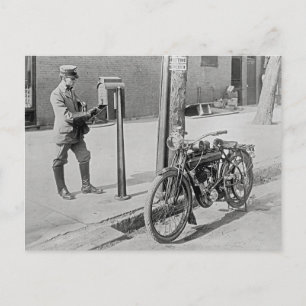 Motorcycle Postman, 1909 ポストカード