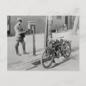 Motorcycle Postman, 1909 ポストカード (正面)