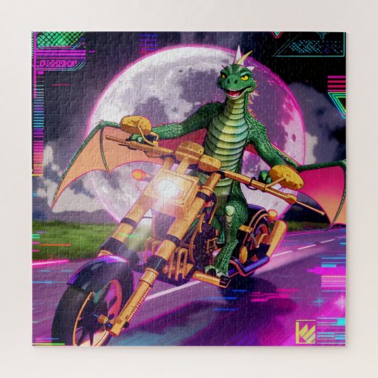 Motorcycle Racing Dragon ジグソーパズル (縦)